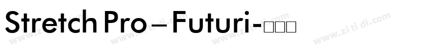 Stretch Pro – Futuri字体转换